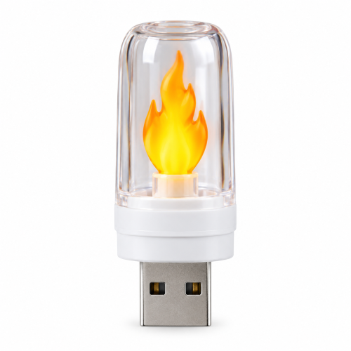 USB Flame Atmosphere Light | Realistic Flickering Flame LED Night Lamp | Products | B Bazar | A Big Online Market Place and Reseller Platform in Bangladesh