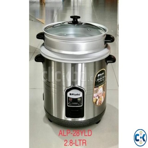 Miyako 3in1 3.0 Liter Automatic Rice Cooker - Double Pot (SS and Non Stick) with Glass Lid ASL-300-YLD | Products | B Bazar | A Big Online Market Place and Reseller Platform in Bangladesh