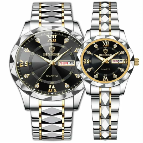 Couple Watch Set POEDAGAR 615 Luxury Quartz Watches | Products | B Bazar | A Big Online Market Place and Reseller Platform in Bangladesh
