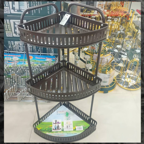 3 Tier Wall Hanging Corner Shelf coffee color | Products | B Bazar | A Big Online Market Place and Reseller Platform in Bangladesh