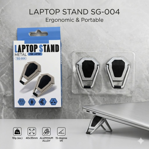 SG-004 Portable Metal Laptop Stand for Cooling & Ergonomics | Products | B Bazar | A Big Online Market Place and Reseller Platform in Bangladesh