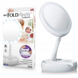 My Foldaway Mirror Led Makeup Double Sided Travel Mirror 10X Zoom