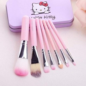 Hello Kitty 7 Pcs Mini Makeup Brushes Set