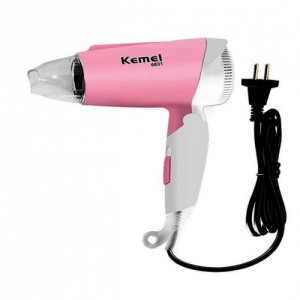 Kemei KM-6831 Mini 1600W Low Noise Foldable Electric Hair Dryer