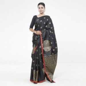 Latest Designed Luxury Exclusive Printed Silk Saree With Blouse Piece For Women-26