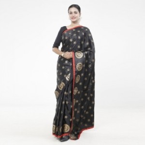 Latest Designed Luxury Exclusive Printed Silk Saree With Blouse Piece For Women-38