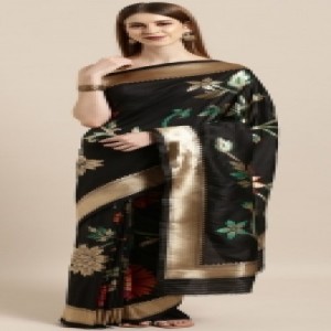 Latest Designed Luxury Exclusive Printed Silk Saree With Blouse Piece For Women-84
