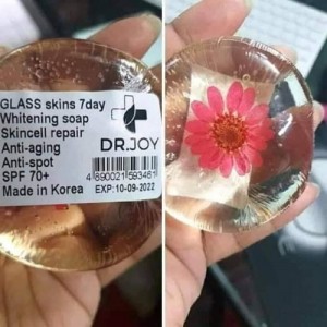 Glass skin soap