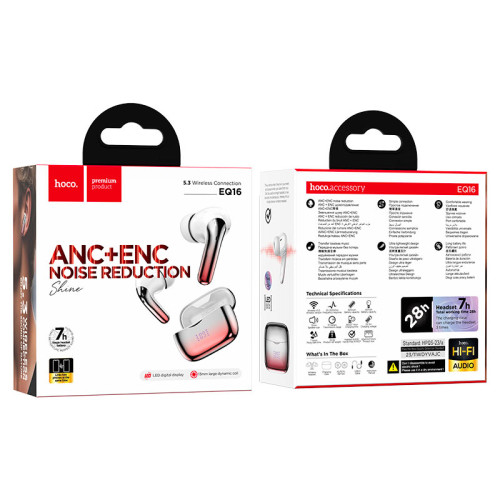 Hoco EQ16 Shine ANC + ENC True Wireless Stereo Headset TWS | Products | B Bazar | A Big Online Market Place and Reseller Platform in Bangladesh