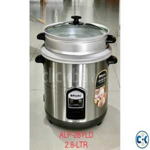 Miyako 3in1 3.0 Liter Automatic Rice Cooker - Double Pot (SS and Non Stick) with Glass Lid ASL-300-YLD