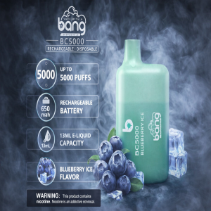 Bang BC5000 Disposable Vape in Blueberry Ice flavor 13ml