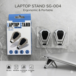 SG-004 Portable Metal Laptop Stand for Cooling & Ergonomics