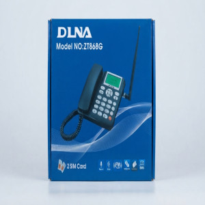 DLNA ZT868G 2 SIM Card Wireless Landline Phone with FM Tuner, Record, and SMS Support