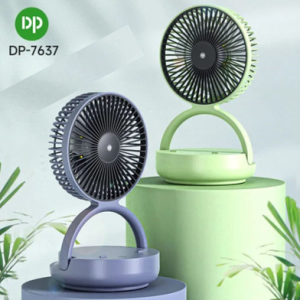 Dp-7637 Rechargeable Automatic Rotating Mini Table Desk Fan