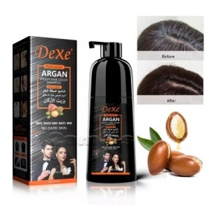 Dexe Argan Speedy Hair Color Shampoo Natural Black- 420ml