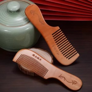 Wooden Hair Comb Handle Shape 1pc