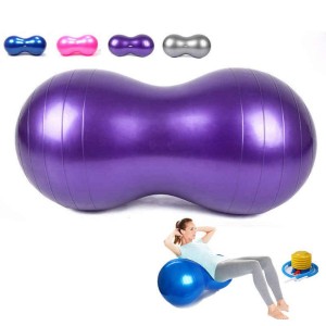 Capsule Shaped Gym Ball for Fitness Exercise and Recovery Purposes, Capsule Gym Ball with Pumpur