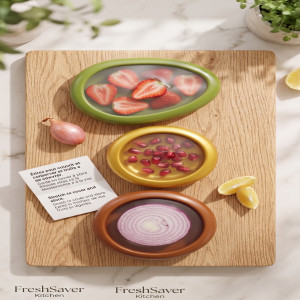 Silicone Stretch Vegetable Saver Pods – Reusable Produce Fresh Keeper Box for Fridge