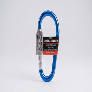 CJSJ 3-Digit Resettable Carabiner Combination Lock for Backpack & Luggage (Small)