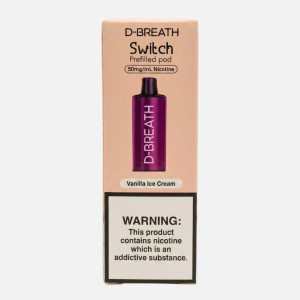D-Breath Switch Prefilled Pod Kit 6000 Puff Cartidge (Flavor Only)