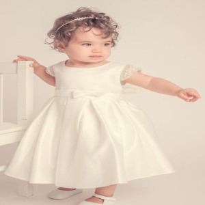 Baby Hand Work Dress White