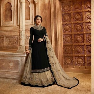 Four Piece Georgette Gown-6