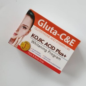 Gluta-C&E Glutathione And Vitamin C&E Kojic Acid Plus Whitening Face and Body Soap-135gm