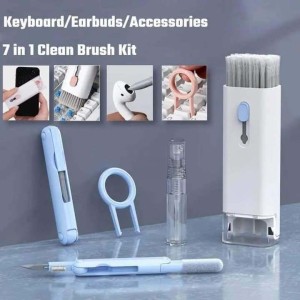 BlueWow 7-in-1 Computer Keyboard Cleaner Brush Kit Earphone Cleaning Pen For Headset Keyboard Cleaning Tools Cleaner Keycap Puller Kit