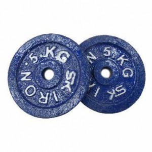 Dumbbell Weight Plate Blue 5 KG- 2 pcs