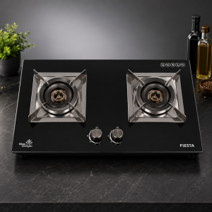 Fiesta 2-NB8343B Table Top Gas Stove 2 Burner Black