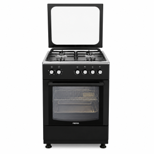 Fiesta FO66G4 SB Standing Gas Oven 4 Burners Black