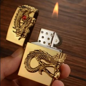 Advanced inspiring - Upscaled Quality - New Dragon Sticker Windproof Lighter