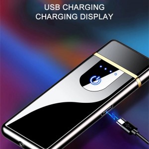 Fingerprint Induction Usb Lighter Charging Windproof Cigarette Lighter