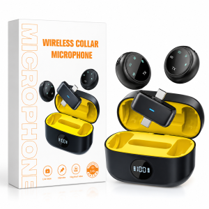 2-in-1 Wireless Collar Microphone for Type-C with Charging Case