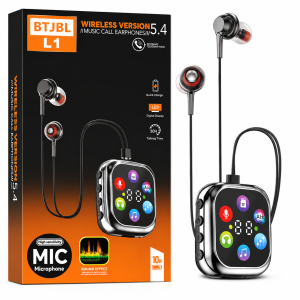 BTJBL L1 Bluetooth 5.4 Wireless Earphone with LED Display