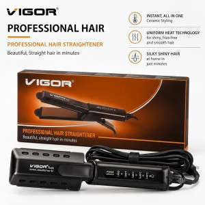 VIGOR Professional Hair Straightener Ceramic Hair Styling Iron