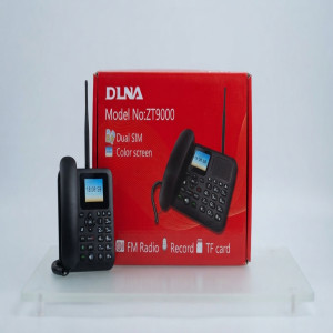 DLNA ZT9000 Dual SIM Wireless Landline Phone with Color Screen, FM Radio, and Call Recording