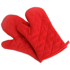 Heat Resistant Oven Gloves Set (Kitchen Mitt & Pot Holder)