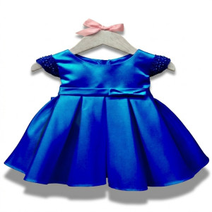 Baby Hand Work Dress Blue