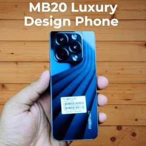 MB20 Luxury Design Phone- 2sim -3 -Torch 2500mah Fix Big Battery-BLACK
