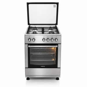 Fiesta FO66G4 S Standing Gas Oven 4 Burners Silver