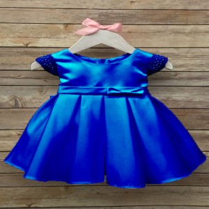 Baby Hand Work Dress Blue
