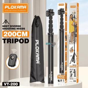 Plokama VT-200 tripod, Versatile Stand For Smartphones And Cameras