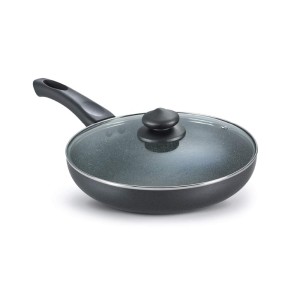 Prestige Non-Stick Omega Deluxe Granite Fry Pan with Lid