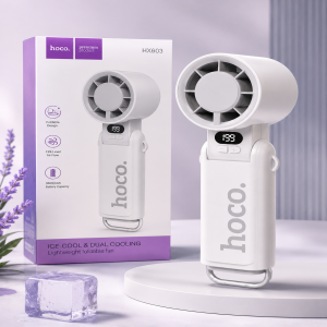 HOCO HX603 Ice-Cool & Dual Cooling Lightweight Foldable Fan