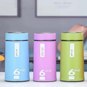 450ML 6OUP Creative Leakproof Drinking Glass Bottle