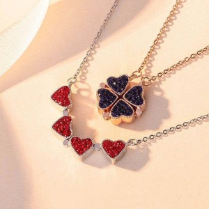 2 in 1 heart magnetic pendent