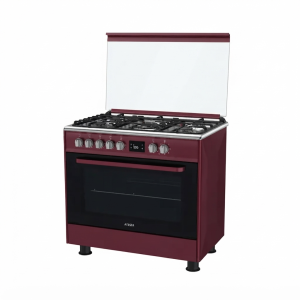 FIESTA FE96G5-SAD Standing Gas Oven 5 Burners Maroon-Red