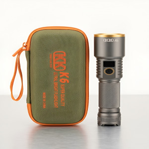 KK K6 Super Quality Ultra Bright LED Flashlight Rechargeable Torch