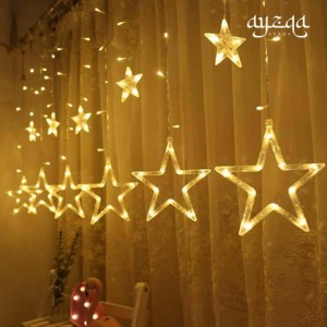 Star curtain fairy lights